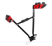 lyrlody Portabiciclette da Bici da Portellone 3601 Porta Vetrici per Auto in Acciaio 3 Poggiapiedi con Rotazione a 360 Gradi per Gite su Strada in Campeggio d'accampamento per le Avventure