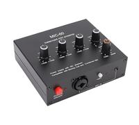 lyrlody Preamplificatore Microfonico, Preamplificatore in Lega di Alluminio con Guadagno 60dB, Alimentazione Phantom 48V per Microfoni Dinamici e a Condensatore Che Registrano Suoni Dal Vivo
