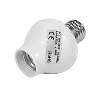 lyrlody Presa per Sensore di Movimento E27 Presa per Sensore di Luce a Microonde ABS da 100 a 240 V Rilevazione 360 Ritardo 40 Secondi per Lampadina a LED Lampada a Incandescenza nell'armadio Scala