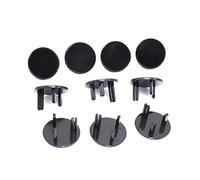 lyrlody Protettore per Copertina di Copertura per Outlet a 3 Fori Prova a Prova di Bambino con Materiale ABS per Protezione della Polvere di Sicurezza e Prevenzione dell'ossidazione (BLACK)