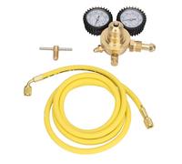 lyrlody Regolatore di Gas Azoto, Regolatore del Bottiglia di Gas a Pressione con per per L'accessori di Saldatura MIG TIG Argon di Azoto CGA580 Connettore 600PSI-4000PSI, Manometri