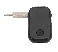 lyrlody Ricevitore Bluetooth per Auto, Ricevitore Bluetooth 5.0, Adattatore AUX da 3,5 Mm con Microfono, Batteria da 300 MAh, 10 Ore di Riproduzione, Chiamate in Vivavoce per Computer TV Stereo di