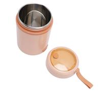 lyrlody Scaldavivande Portatile USB, Portapranzo Elettrico 600ml 60°C, Temperatura Costante, a Prova di Perdite, con Rivestimento in Acciaio Inossidabile 304 e Cucchiaio per Spost (PINK)