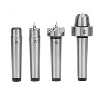 lyrlody Set Centrale del Tornio, Rotazione del Mandrino Facile, compatibilità in Coda, Funzionamento Liscio, Realizzato in Acciaio, Uso Versatile per Torni in Legno e Metallo, Rotazione con Liscia