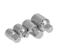 lyrlody Set di Adattatori di Prete di Impatto a più Dimensioni, Connessione per Socket, a Lungo Durata, Aumento della versatilità, Finitura Superficiale, per l'uso con Driver e Chiavi, 4pcs (SILVER)