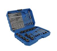 lyrlody Set di Estrattore Dado, Kit di Rimozione a Vite a Spirale 40 Pcs con Punta di Trapano a Sinistra per Viti Esagonali Arrugginite Dadi Danneggiati