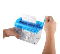lyrlody Shredder Manuale Shredder Documento di Manovella per la Casa con 4 Tappetini Anti-slip Maniglia Pieghevole Shreding Efficiente Sicuro per Tutte le età (GREEN)