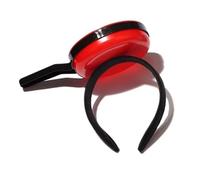 lyrlody Simulazione della Fascia per Padella, Copricapo Grazioso a Forma di Padella con Controllo dei Capelli, Materiale in Resina in Plastica Comodo per Donne, Ampiamente Usate, Divertente (rosso)