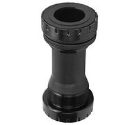 lyrlody Staffa Inferiore in Bicicletta BB Hollow Set 68-73 Mm Filetto Inferiore in Bicicletta con Albero in Lega di Alluminio Lubrificazione Liscia e Impermeabile per Mountain Bike (Black)