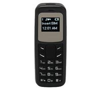 lyrlody Telefono Mini Cellulare Piccolo Bluetooth Dialer 2G Quad Band Singola Nano SIM Bluetooth 3.0 Lettore MP3 con Gancio Auricolare per Viaggio Backup (BLACK)