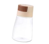 lyrlody Tipo di Pressa per Saliera Dispenser di Spezie in Plastica Bottiglia di Condimento Quantitativo 11 Cm per la Domestica Cottura Al Forno e Uso in Tavola (Beige)