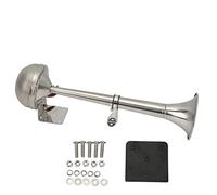 lyrlody Tromba singola ad alto volume, Ventilatore ad aria, singolo 328DB 12V 30W VXH1112MAR-C in acciaio inox universale Air Horn, per barche yacht