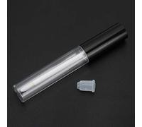 lyrlody Tubo per Lucidalabbra, Contenitore Vuoto per Lucidalabbra in Plastica PE 25 Pezzi 10 Ml Bottiglia Trasparente con Pennello e Anelli di Gomma per Campioni di Balsamo per Labbra Fai da Te da