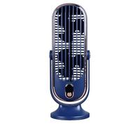 lyrlody Ventilatore a Torre da Scrivania, Motore Brushless USB a 5 velocità Ventilatore Oscillante Silenzioso da 22 DB con Girante Rimovibile per Soggiorno, Camera da Letto, Ufficio (BLUE)