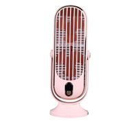 lyrlody Ventilatore a Torre da Scrivania, Motore Brushless USB a 5 velocità Ventilatore Oscillante Silenzioso da 22 DB con Girante Rimovibile per Soggiorno, Camera da Letto, Ufficio (PINK)
