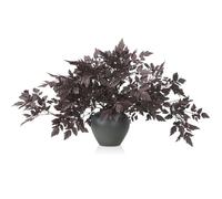 Lyrow Confezione da 10 piante artificiali di Cimicifuga con foglie spray, prugna finta, ramosa, ramosa, in seta, per casa, vaso, matrimonio, giardino, fattoria, tavolo, decorazione per caminetti (81