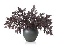 Lyrow Confezione da 6 piante artificiali di Cimicifuga con foglie spray, prugna finta, ramosa, ramosa, in finta seta, per casa, vaso, matrimonio, giardino, fattoria, tavolo, decorazione per caminetti