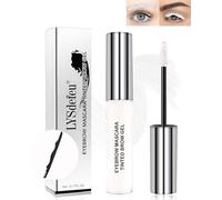 LYSdefeu Gel per sopracciglia di colore impermeabile, mascara a lunga durata, set di gel per sopracciglia colorato liquido, prolunga volume, mascara per cosplay show occhi, 10 bianco