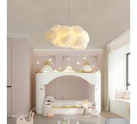 LYSDjia Lampadario Creativo Lampada a sospensione Nuvola di cotone Decorazione interna romantica Altezza regolabile bianca E27 per l'illuminazione del soggiorno della camera da letto del ristorante de