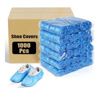 LYSHIYI 1200 copriscarpe usa e getta, antiscivolo, durevoli, per interni, misura regolabile da 40 cm, per casa, ospedali e aziende