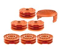 Lyshujli Confezione da 6 Filo per Bobina di Ricambio per Decespugliatore da 4,9 m 0,065'' WA0007 Compatibile con Worx WG105, WG106, WG108, WG109, WG112, WG113, WG115, WG116, WG117, WG118, WG119, WG124