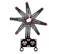 Lyshujli Strumento di misurazione multi angolo a 16 pieghe, 16 lati per piastrelle di ceramica, per misurare i fori delle piastrelle con aperture di posizionamento dei fori