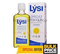 LYSI Olio di fegato di merluzzo islandese Omega-3 Olio di pesce Limone Liquid...