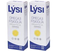 Lysi OMEGA 3 Liquido al gusto di LIMONE 2x240 ml Soluzione orale