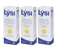 Lysi OMEGA 3 Liquido al gusto di LIMONE 3x240 ml Soluzione orale