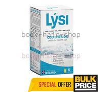 LYSI Omega-3 Olio di Fegato di Merluzzo 80 Capsule EPA DHA Vit D Pure...