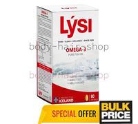 LYSI Omega-3 Olio di Pesce Integratore Alimentare 500mg 80 Capsule Fonte...