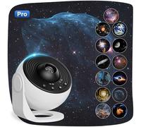 Lysumurl Galaxy Projector Pro, proiettore planetario 13 in 1 con 12 dischi pellicola, lampada a nebulosa con cielo stellato a 360°, luce notturna celeste per adulti e bambini, decorazione per la