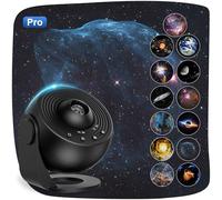 Lysumurl - Proiettore a stella planetario, 13 in 1 con 12 dischi di pellicola, lampada per proiettore a nebulosa a cielo stellato a 360°, proiettore galassia celeste per adulti e bambini,
