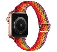 Lysun Cinturino elastico in nylon SOLO Loop compatibile con Apple Watch Band 42mm 44mm 45mm per uomo e donna Fascia elastica regolabile per iWatch Series SE/7/6/5/4/3/2/1, Colorato., 42/44/45 mm