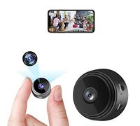 LySuyeo Mini fotocamera, telecamera di sorveglianza 1080P, telecamera WiFi con rilevamento del movimento, visione notturna, telecamera di sorveglianza con corrente della batteria, adatta per famiglie