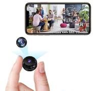 LySuyeo Mini fotocamera, telecamera di sorveglianza 1080P, WiFi, trasmissione dal vivo, telefono cellulare, app con rilevamento del movimento, visione notturna, telecamera di sorveglianza con corrente