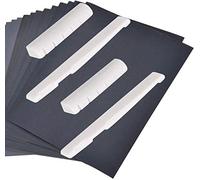 LYTIVAGEN 9 Pezzi Set di Ricambio per Chitarra Classica con Ponte e Capotasto in Osso Bovino in 2 Misure (4 Pz) e 5 Fogli di Carta Vetrata Sostituzione del Dado della Sella per Chitarra Classica