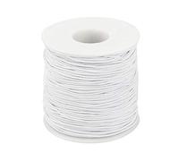 LYTIVAGEN Corda Elastica in Polipropilene Corda Stretch Bobina di Filo Elastico per Perline, DIY, Crafting(1mm*100m, Bianco)
