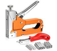 Lytool Spillatrice Manuale Multifunzione 3 in 1 con 3000 Graffette, 3 vie Pistola Graffatrice Manuale Robusta per Tappezzeria,Decorazione, Mobili,Porte e Finestre,Legno,Tessuto,Moquette,con Levapunti