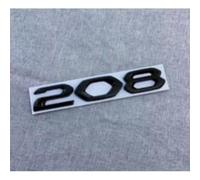 LyTTuu Auto Stemmi Decorazioni per Peugeot 208 2008,3D Alfabeto Adesivi Emblema Lettera Decorare Decalcomanie Badge Logo Styling Carrozzeria Accessorio,208-Black