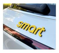 LyTTuu Auto Stemmi Decorazioni per Smart Forfour Fortwo,3D Alfabeto Adesivi Emblema Lettera Decorare Decalcomanie Badge Logo Styling Carrozzeria Accessorio,Gold