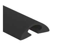 LYUCAYHQ Canalina Passacavi Muro da 100 cm Canaline Passacavi Facile da Installare Coprifili Elettrici per Cavi Nascondi Cavi per Casa, Ufficio, Garage(Black,100 * 2.6 * 0.8cm/39 * 1 * 0.3in)