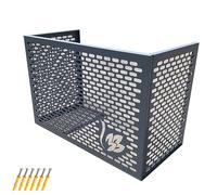 LYUCAYHQ Copri Motore Condizionatore Esterno, Copri Condizionatore Esterno a 3 Pannelli, Nascondi Bidone della Spazzatura per Esterni, per Case, Scuole, Uffici(99x50x67cm/39x20x26in)