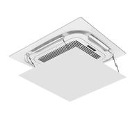 LYUCAYHQ Deflettori Condizionatore, Deflettore Condizionatore Universale in Tessuto Oxford per Bocchette a Soffitto, Blocca Le Correnti d'Aria Fredda(60x60cm/24x24in)
