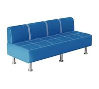 LYUCAYHQ Panca D'attesa di Parrucchieri, Divano Moderno a 3 Posti, Sedie Sala D'attesa per Ufficio, Attività Commerciali, Banche, Ospedali, Capacità di Carico 300 Kg(Blue,110cm/43in)