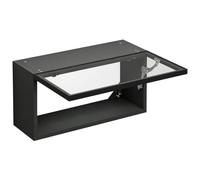 LYUCAYHQ Pensile Bagno Sospeso con Anta a Sollevamento Ammortizzata | Struttura in Lega di Alluminio, Vetro Temperato, per Cucina, Bagno, Ufficio e Soggiorno(Gray,60x22x30cm/24x9x12in)