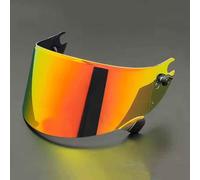 LYUFD Visiera Casco Moto per Shark Race R PRO GP, Visiera del Motociclo della Lente Visieras Colorata Accessori per Casco da Moto Ricambio,Normal-B Golden Red