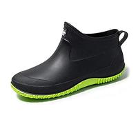 Lyuu Scarpe da giardino unisex stivali di gomma stivali da pioggia impermeabili leggeri per passeggiate all'aperto stivaletti corti da uomo o da donna, B verde., 45 EU