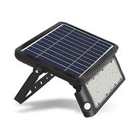 Lyvialed Proiettore Solare Led 1080 Lumen 10W, IP65 per Esterno, Doppio Sensore di Movimento, distanza rilevamento 6MT, Luce 4000K, Pannello Solare Monocristallino 6Wp
