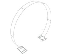 LYVQZPWLR Arco di Sfondo del Matrimonio, Wedding Arch Stand Large Round Metal Backdrop Stand Wedding Archway Garden Arch Steel Frame(L (96x84.6 inch))